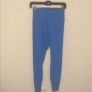 Blue Lululemon High-Waisted Leggings